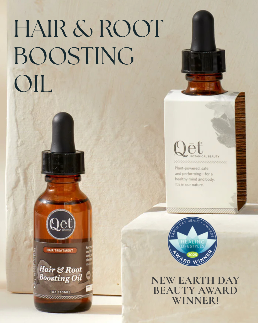 Qet-Botanicals-Hydrating-Skin-Suite-Serums-and-Toner with flowers and petals sprinkled all around
