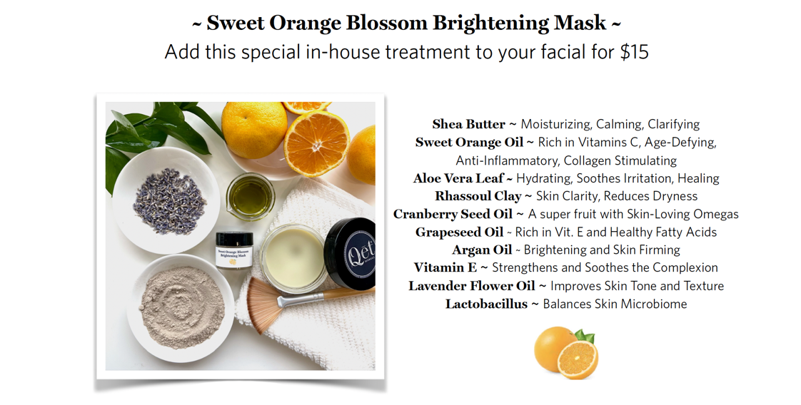 The July In-House Exclusive Sweet Orange Blossom Brightening Mask