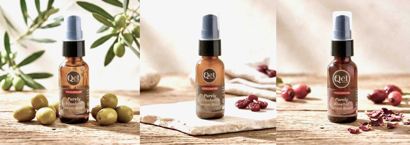 Purely Suite Serum Boosts, Squalane, Cranberry, and Rosehip